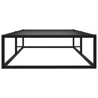 vidaXL Cadre de lit sans matelas noir métal 100x200 cm