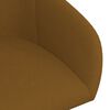 vidaXL Chaises pivotantes &agrave; manger lot de 6 marron velours