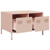 vidaXL Meuble TV rose 68x50x43,5 cm acier lamin&eacute; &agrave; froid
