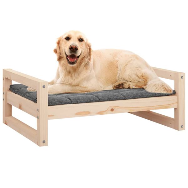 vidaXL Lit pour chien 75,5x55,5x28 cm Bois de pin solide