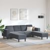 vidaXL Canap&eacute; de salon 3 pcs Gris fonc&eacute;