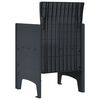 vidaXL Chaise de jardin 2 pcs Anthracite 53 x 49 x 85 cm PP