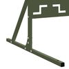 vidaXL &Eacute;cran de confidentialit&eacute; Olive 100 x 50 x 180 cm Acier