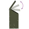 vidaXL Mangeoire pour poules Vert olive 21 x 16 x 33 cm