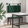 vidaXL T&ecirc;te de lit suspendue Vert fonc&eacute; 90 x 55 x 7 cm Velours
