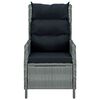vidaXL Ensemble &agrave; manger de jardin 9 pcs Gris clair