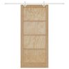 vidaXL Porte coulissante Marron 93 x 211 cm Pin massif