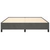 vidaXL Cadre de lit sans matelas gris fonc&eacute; 160x200 cm velours