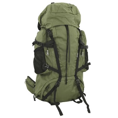 vidaXL Sac à dos de randonnée vert armée 60 L tissu oxford