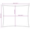 vidaXL Voile de parasol tissu oxford rectangulaire 2x3 m blanc
