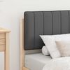 vidaXL Cadre de lit avec t&ecirc;te de lit rembourr&eacute;e Gris fonc&eacute; 80 x 200 cm
