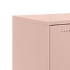 vidaXL Buffet rose 100,5x39x72 cm acier