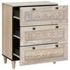 vidaXL Buffet 60 x 33 x 75 cm bois de manguier massif Blanc