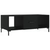 vidaXL Table basse noir 102x50x40 cm bois d'ing&eacute;nierie
