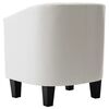 vidaXL Chaise cabriolet Blanc Similicuir