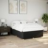 vidaXL Cadre de lit sans matelas noir 140x190 cm tissu