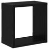 vidaXL Étagères Murales avec étagère 2 pcs Chêne noir 26 x 15 x 26 cm