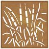 vidaXL D&eacute;coration murale jardin 55x55 cm acier corten design d'herbe