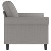 vidaXL Canap&eacute; &agrave; 2 places Gris clair 120 cm Tissu