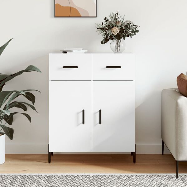vidaXL Buffet blanc 69,5x34x90 cm bois d'ing&eacute;nierie