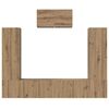 vidaXL Ensemble meuble TV 7 pcs Ch&ecirc;ne artisanal Bois d'ing&eacute;nierie
