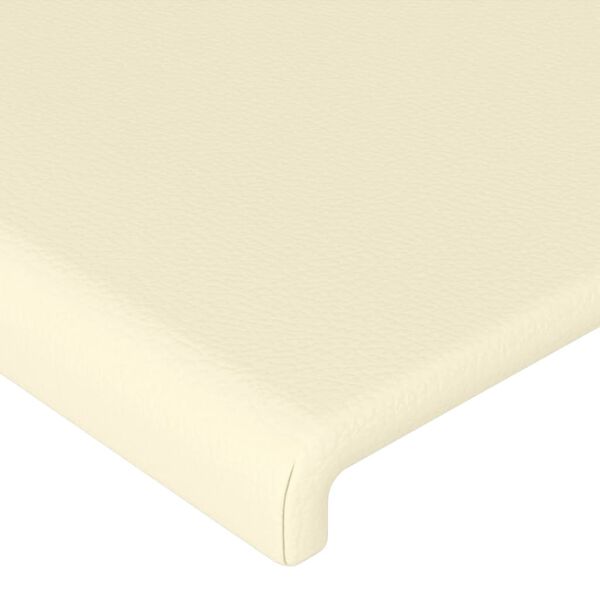 vidaXL Tête de lit Crème 80x5x78/88 cm Similicuir