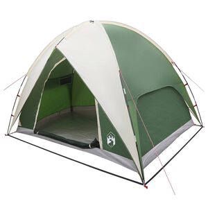 vidaXL Tente de camping avec un abri imperm&eacute;able 4 personne Vert