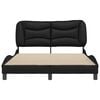 vidaXL Cadre de lit sans matelas Hvar noir 120x200 cm similicuir