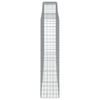 vidaXL Paniers &agrave; gabions arqu&eacute;s 15 pcs 400x50x200/220 cm Fer galvanis&eacute;
