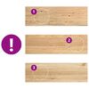 vidaXL Marches d'escalier 20 pcs non trait&eacute; bois de ch&ecirc;ne massif