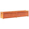 vidaXL Jardini&egrave;re cire marron 150x31x31 cm bois de pin massif