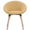 vidaXL Chaise de salle &agrave; manger Jaune Tissu