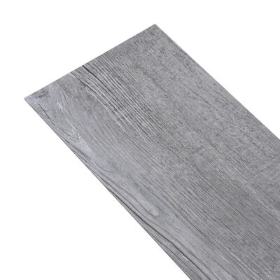 vidaXL Planches de plancher PVC autoadhésif 2,51 m² 2 mm Gris bois mat