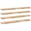 vidaXL &Eacute;tag&egrave;res flottantes 4 pcs 120x20x4 cm acacia massif non trait&eacute;