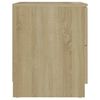 vidaXL Table de chevet ch&ecirc;ne sonoma 40x40x50 cm bois d&rsquo;ing&eacute;nierie