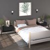 vidaXL Table de chevet murale Noir