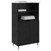 vidaXL Haut Armoire Noir 60 x 36 x 110 cm Bois d'ing&eacute;nierie