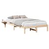 vidaXL Cadre de lit Naturel 120 x 200 cm Pin massif