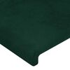 vidaXL Têtes de lit 2 pcs Vert foncé 90x5x78/88 cm Velours