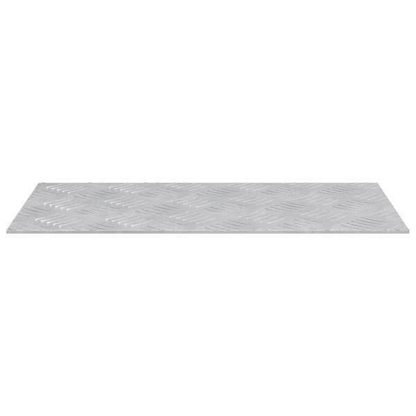 vidaXL Nez de marche Rectangulaire 2 pcs Argent&eacute; 50 x 25 cm Aluminium