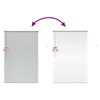 vidaXL Store de Fen&ecirc;tre avec des rideaux Argent Aluminium