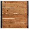 vidaXL Table basse 100x100x35 cm bois massif acacia