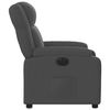 vidaXL Fauteuil inclinable &eacute;lectrique Gris fonc&eacute; Tissu