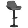 vidaXL Tabourets de bar lot de 2 gris fonc&eacute; velours