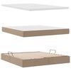 vidaXL Lit avec rangement et matelas Cappuccino 180 x 200 cm