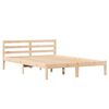 vidaXL Cadre de lit Marron 215,5 x 165,5 x 69,5 cm Bois de Pin Massif