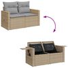 vidaXL Ensemble de canap&eacute; de jardin 10 pcs Beige et Gris clair