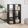 vidaXL Biblioth&egrave;que Ch&ecirc;ne noir 69,5 x 29 x 103,5 cm Bois d'ing&eacute;nierie
