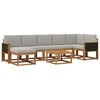 vidaXL Ensemble de canap&eacute;s d'ext&eacute;rieur 8 pc Naturel et gris clair