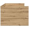 vidaXL Lit d'appoint Ch&ecirc;ne artisanal 90 x 200 cm Bois d'ing&eacute;nierie